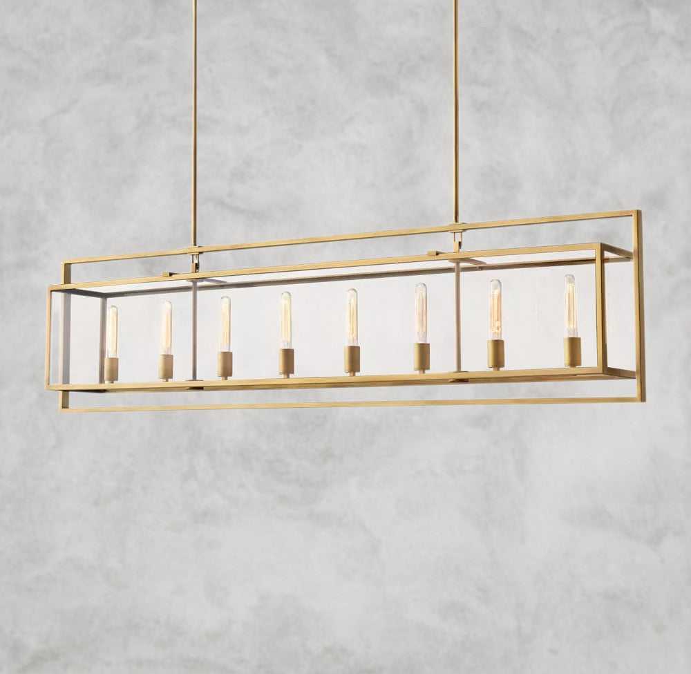 Beckman Rectangular Chandelier 54", 72"